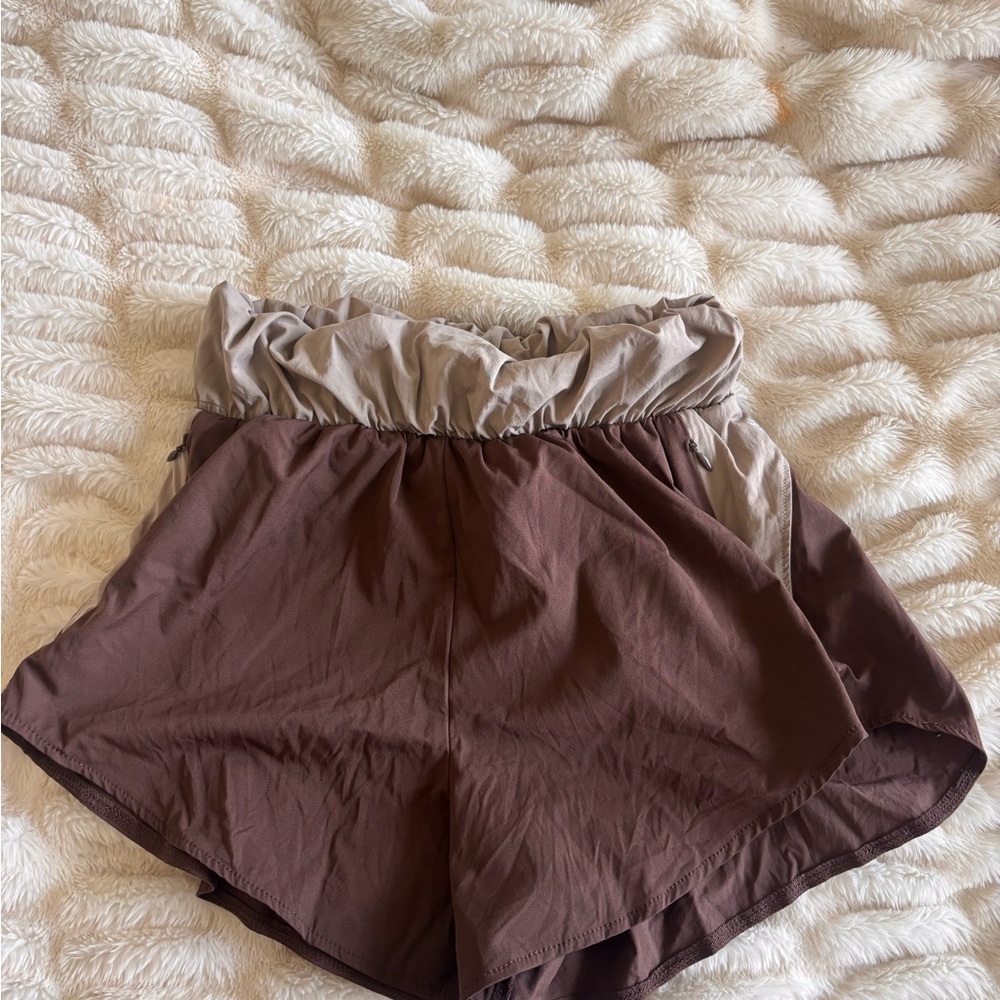 Altar'd State High Waist Brown Shorts